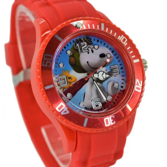 New Snoopy Gift Set Wrist Watch & Drawstring Large Backpack For Children Boys . - Picture 9 of 11